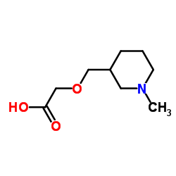 [(1-Methyl-3-piperidinyl)methoxy]acetic acid Structure