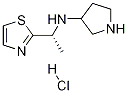 (R)-Pyrrolidin-3-yl-(1-thiazol-2-yl-ethyl)-aMine hydrochloride structure