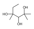 2,4-dimethylhexane-2,3,4-triol结构式