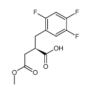 (R)-4-methoxy-4-oxo-2-(2,4,5-trifluorobenzyl)butanoic acid Structure