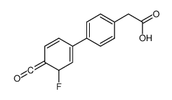 4-(3-Fluoro-4-carbonylphenyl)phenylacetic acid结构式