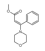 E-methyl β-morpholino-cinnamate Structure