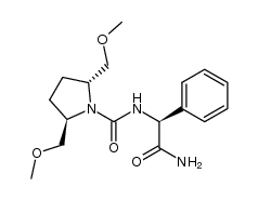 (2R,5R)-N-((S)-2-amino-2-oxo-1-phenylethyl)-2,5-bis(methoxymethyl)pyrrolidine-1-carboxamide结构式