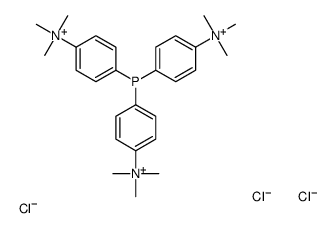 [4-bis[4-(trimethylazaniumyl)phenyl]phosphanylphenyl]-trimethylazanium,trichloride结构式