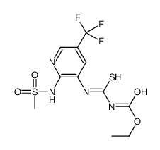 ethyl N-[[2-(methanesulfonamido)-5-(trifluoromethyl)pyridin-3-yl]carbamothioyl]carbamate Structure