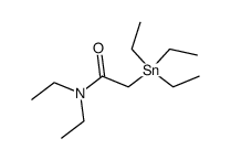 Triaethyl-(N,N-diaethyl-carbamoyl-methyl)-zinn Structure