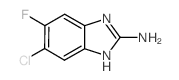 2-Amino-5-chloro-6-fluorobenzimidazole Structure