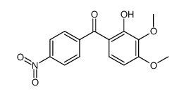 (2-hydroxy-3,4-dimethoxyphenyl)(4-nitrophenyl)methanone结构式