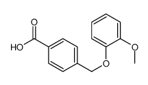4-[(2-Methoxyphenoxy)methyl]benzoic acid Structure
