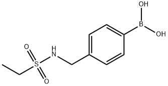 (4-(乙基磺胺甲基)苯基)硼酸结构式