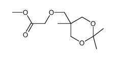 methyl 2-[(2,2,5-trimethyl-1,3-dioxan-5-yl)methoxy]acetate结构式