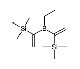 (1-(Ethyl[1-(trimethylsilyl)vinyl]boryl)vinyl)(trimethyl)silane结构式