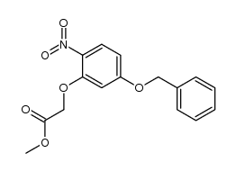methyl (5-benzyloxy-2-nitrophenoxy)acetate Structure