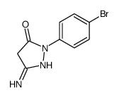 5-amino-2-(4-bromophenyl)-4H-pyrazol-3-one Structure