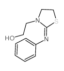 3-Thiazolidineethanol,2-(phenylimino)-结构式