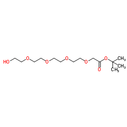 Hydroxy-PEG4-CH2-Boc结构式