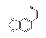 5-((E)-2-BROMO-VINYL)-BENZO[1,3]DIOXOLE结构式