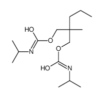 [2-methyl-2-(propan-2-ylcarbamoyloxymethyl)pentyl] N-propan-2-ylcarbamate Structure