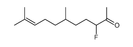 3-fluoro-6,10-dimethyl-undec-9-en-2-one结构式