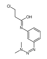 3-Chloro-N-(3-(3,3-dimethyl-1-triazenyl)phenyl)propanamide Structure