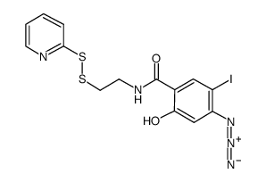 S-[2-(IODO-4-AZIDOSALICYLAMIDO)ETHYLTHIO]-2-THIOPYRIDINE structure