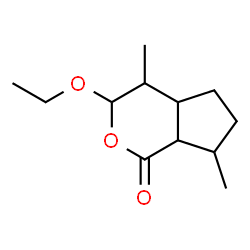 Cyclopenta[c]pyran-1(3H)-one, 3-ethoxyhexahydro-4,7-dimethyl- (9CI) structure