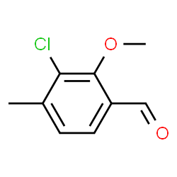 3-Chloro-2-methoxy-4-methylbenzaldehyde结构式