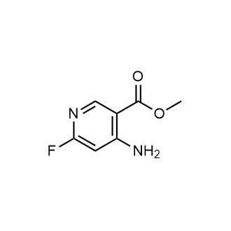 Methyl 4-amino-6-fluoronicotinate structure