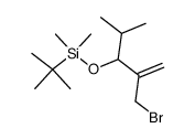 (2-Bromomethyl-1-isopropyl-allyloxy)-tert-butyl-dimethyl-silane结构式
