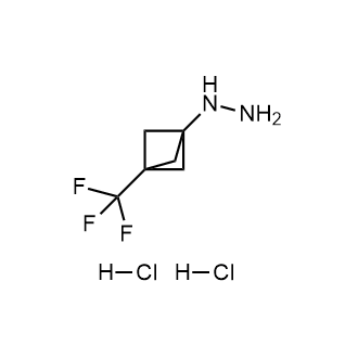(3-(三氟甲基)双环[1.1.1]戊-1-基)肼二盐酸盐结构式