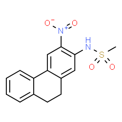 N-(9,10-Dihydro-3-nitrophenanthren-2-yl)methanesulfonamide结构式