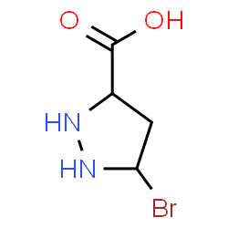 3-溴-1H-吡唑-5-羧酸结构式