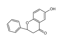 (2R)-6-hydroxy-2-phenyl-2,3-dihydrochromen-4-one结构式