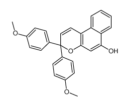 3,3-bis(4-methoxyphenyl)benzo[f]chromen-6-ol Structure