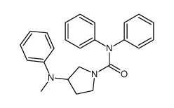 3-(N-methylanilino)-N,N-diphenylpyrrolidine-1-carboxamide结构式