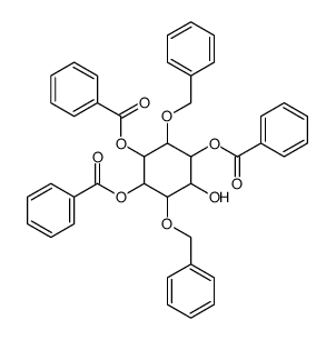 [4,5-dibenzoyloxy-2-hydroxy-3,6-bis(phenylmethoxy)cyclohexyl] benzoate Structure