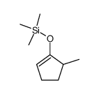 trimethyl-(5-methyl-cyclopent-1-enyloxy)-silane结构式