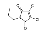 3,4-dichloro-1-propylpyrrole-2,5-dione结构式
