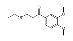1-(3,4-dimethoxyphenyl)-3-(ethylthio)propan-1-one Structure