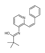 Propanamide, 2,2-dimethyl-N-[2-(2-phenylethenyl)-3-pyridinyl]-结构式