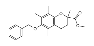 methyl 6-benzyloxy-2,5,7,8-tetramethylchroman-2-carboxylate结构式