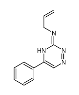 5-phenyl-N-prop-2-enyl-1,2,4-triazin-3-amine结构式