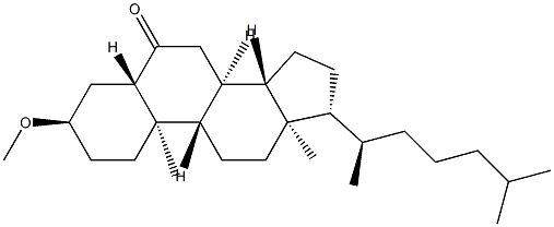 3α-Methoxy-5α-cholestan-6-one Structure