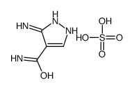 5-amino-1H-pyrazole-4-carboxamide,sulfuric acid Structure