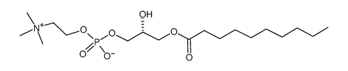 1-癸酰基-2-羟基-sn-甘油-3-磷酸胆碱图片