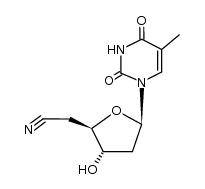 5'-Desoxythymidin-5'-carbonitril Structure