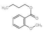 Benzoic acid,2-methoxy-, butyl ester Structure