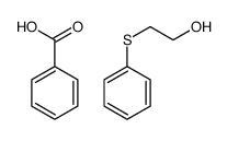 benzoic acid,2-phenylsulfanylethanol结构式