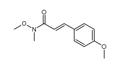 (2E)-N-methoxy-3-(4-methoxyphenyl)-N-methylprop-2-enamide Structure