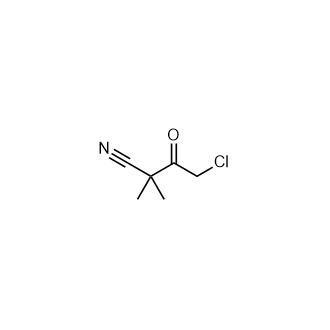 4-Chloro-2,2-dimethyl-3-oxobutanenitrile Structure